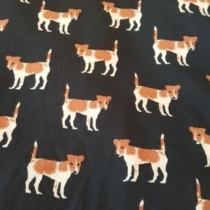 fornash Accessories - Fornash Black Preppy Puppy Faux Silk Scarf fornash Accessories - Fornash Black Preppy Puppy Faux Silk Scarf